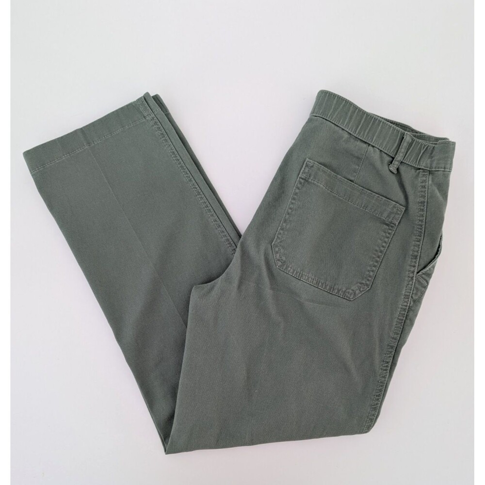 G.H Bass & Co. Pants Sage Green Sportwear Chino Relaxed Fit Stretch Women’s 4